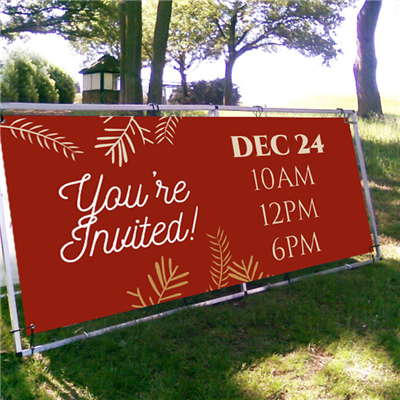 Christmas Outdoor Banner Frame 