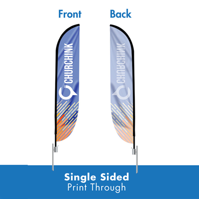 10.5' Single-Sided Feather Flag Replacement