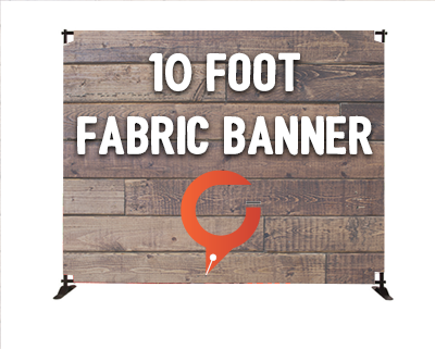 10' Slider Fabric Banner Stand