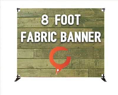 8' Slider Fabric Banner Stand